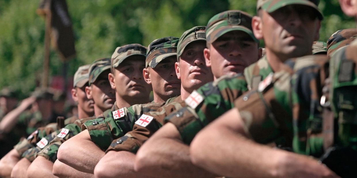 Солдаты грузинской армии