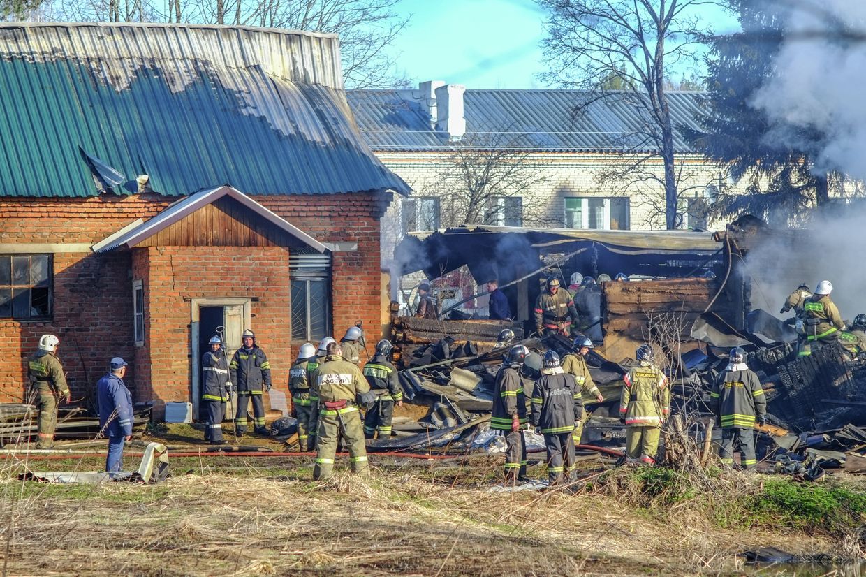 Последствия пожара в психиатрической больнице Последствия пожара в психиатрической больнице