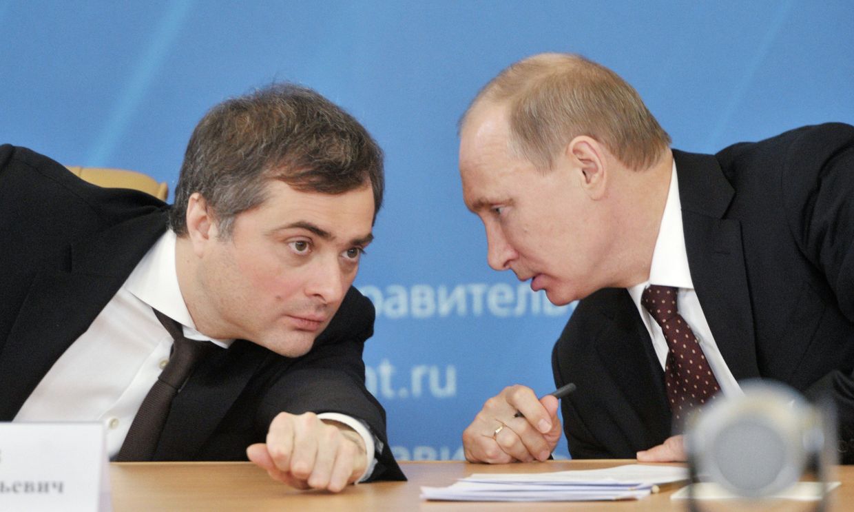 Владислав Сурков и Владимир Путин