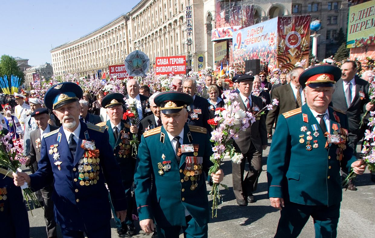 Празднование 9 мая в Киеве
