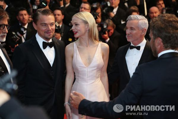 Леонардо Ди Каприо, Кэри Маллиган, Бэз Лурманн на открытии 66-го кинофестиваля в Каннах