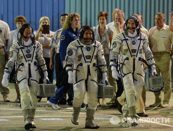 Старт РН Союз-ФГ с пилотируемым кораблем Союз ТМА-09М