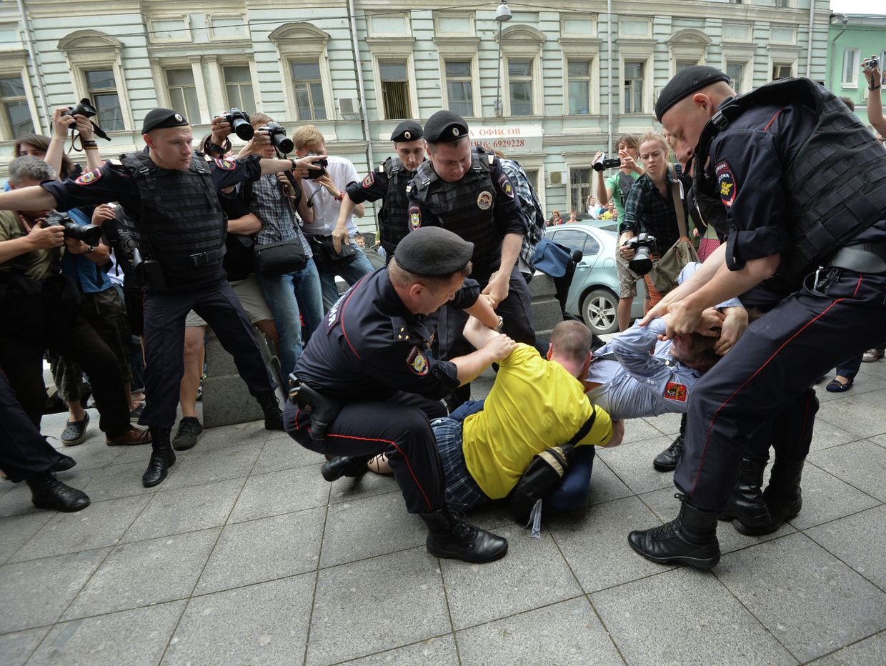 Акция ЛГБТ-движения в Москве