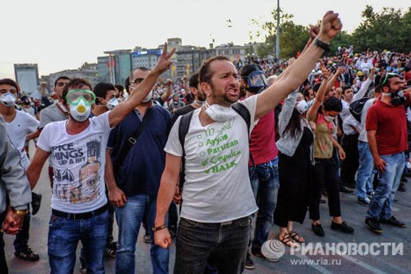 Массовые протесты в Стамбуле