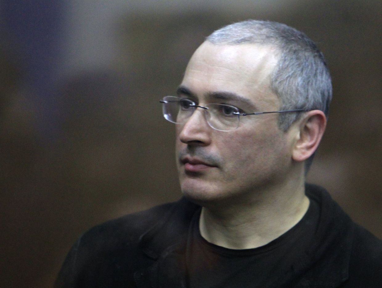 Экс-глава ЮКОСа Михаил Ходорковский в Хамовническом суде Москвы. Архив