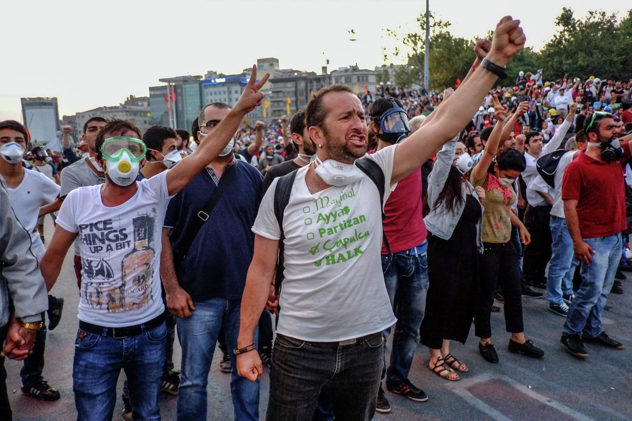 Массовые протесты в Стамбуле