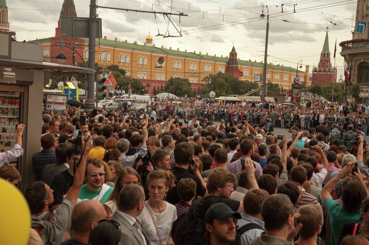 По России прошли несанкционированные митинги в поддержку Навального