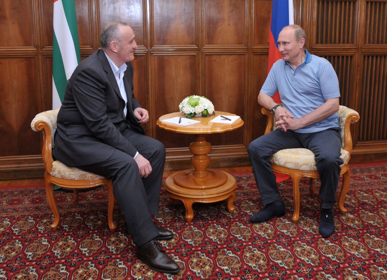 Владимир Путин в Абхазии