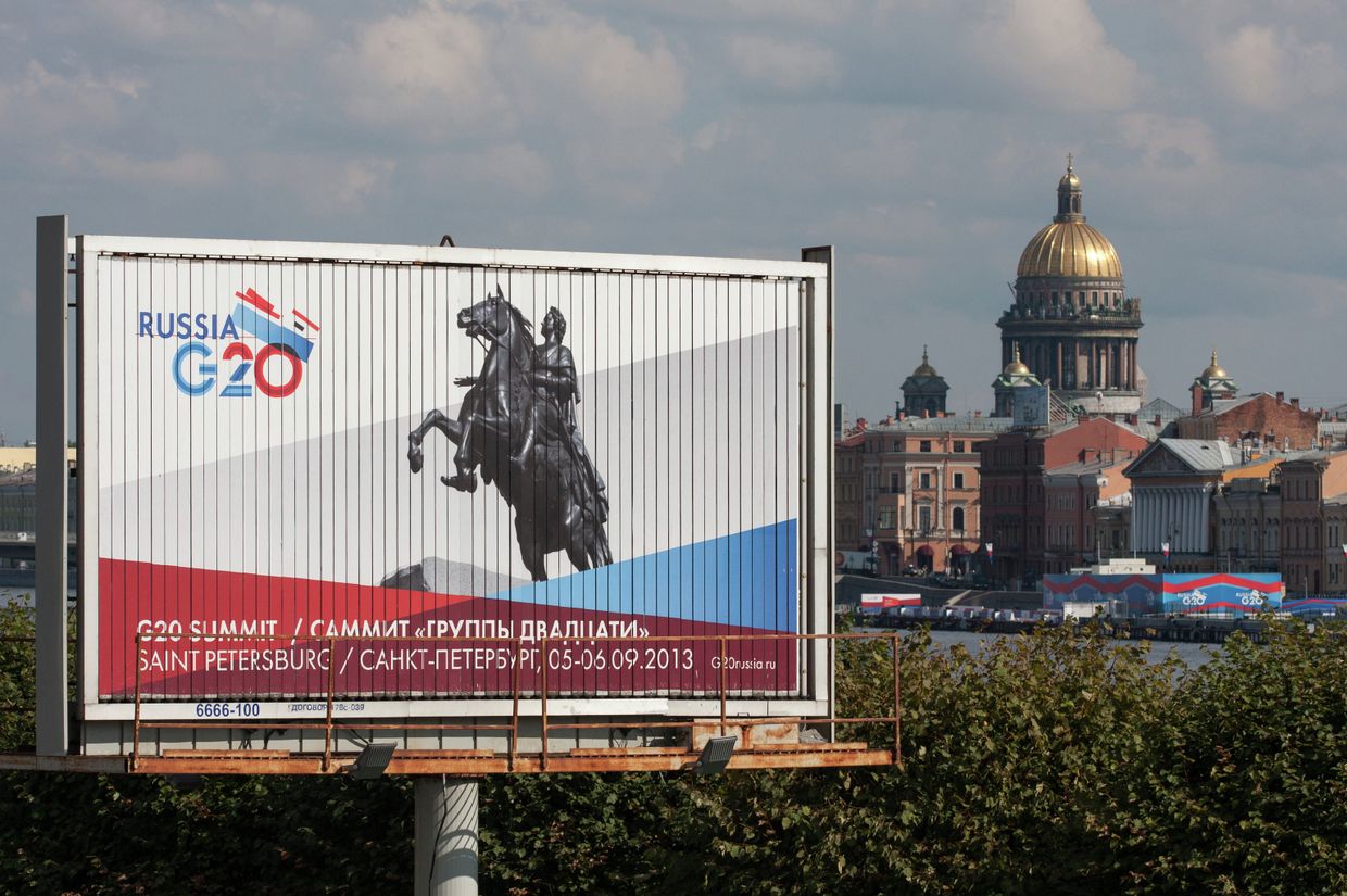 Санкт-Петербург перед началом саммита Группы двадцати