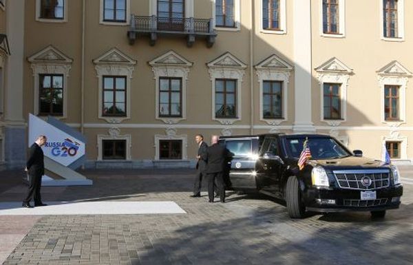 Владимир Путин встречает Барака Обаму на саммите «Группы двадцати»