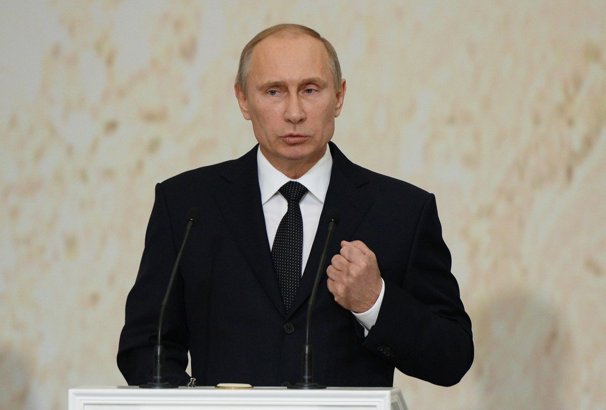 Владимир Путин на церемонии вступления в должность мэра Москвы Сергея Собянина