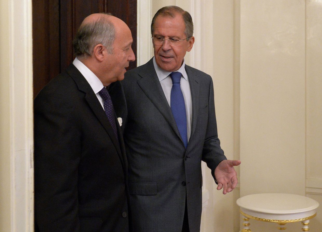 Встреча глав МИД России и Франции в Москве Встреча глав МИД России и Франции в Москве