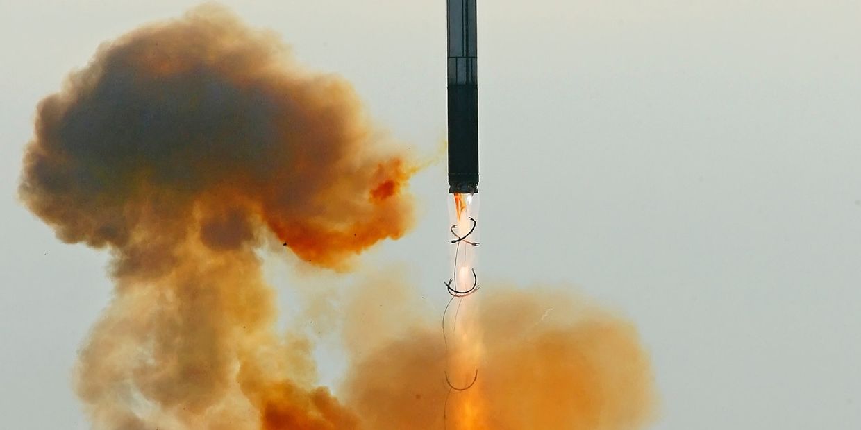 Запуск ракеты РС-20