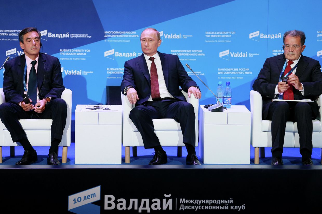 В.Путин на заседании дискуссионного клуба Валдай