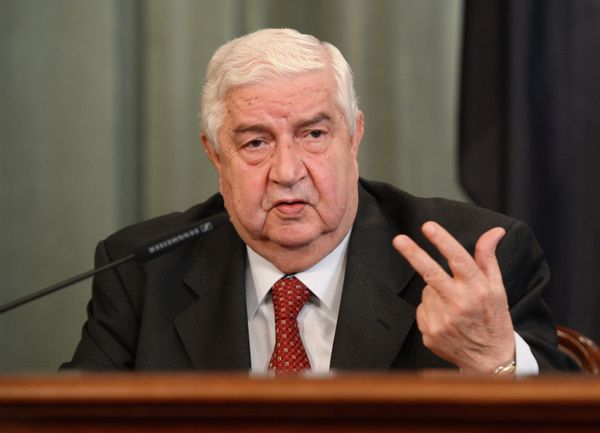 Министр иностранных дел Сирии Валид Муаллем