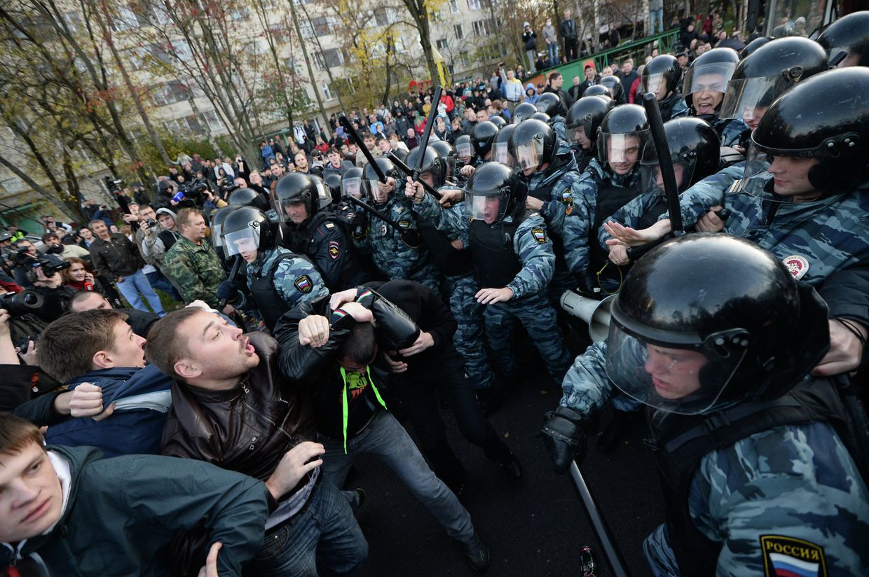 Беспорядки в московском районе Бирюлево