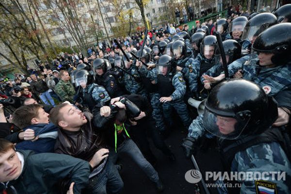 Беспорядки в московском районе Бирюлево
