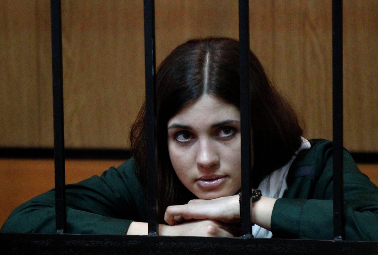 Участница панк-группы Pussy Riot Надежда Толоконникова в Зубово-Полянском районном суде Мордовии