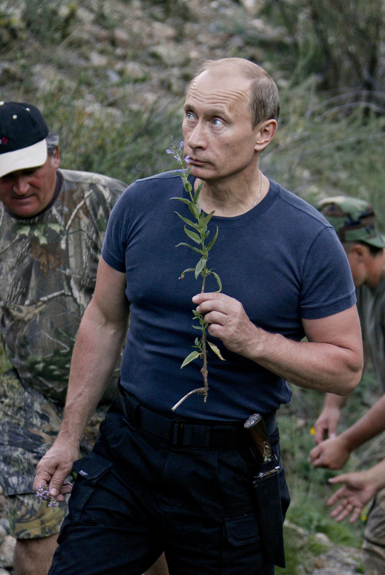 Премьер-министр РФ Владимир Путин на отдыхе в Республике Тыва