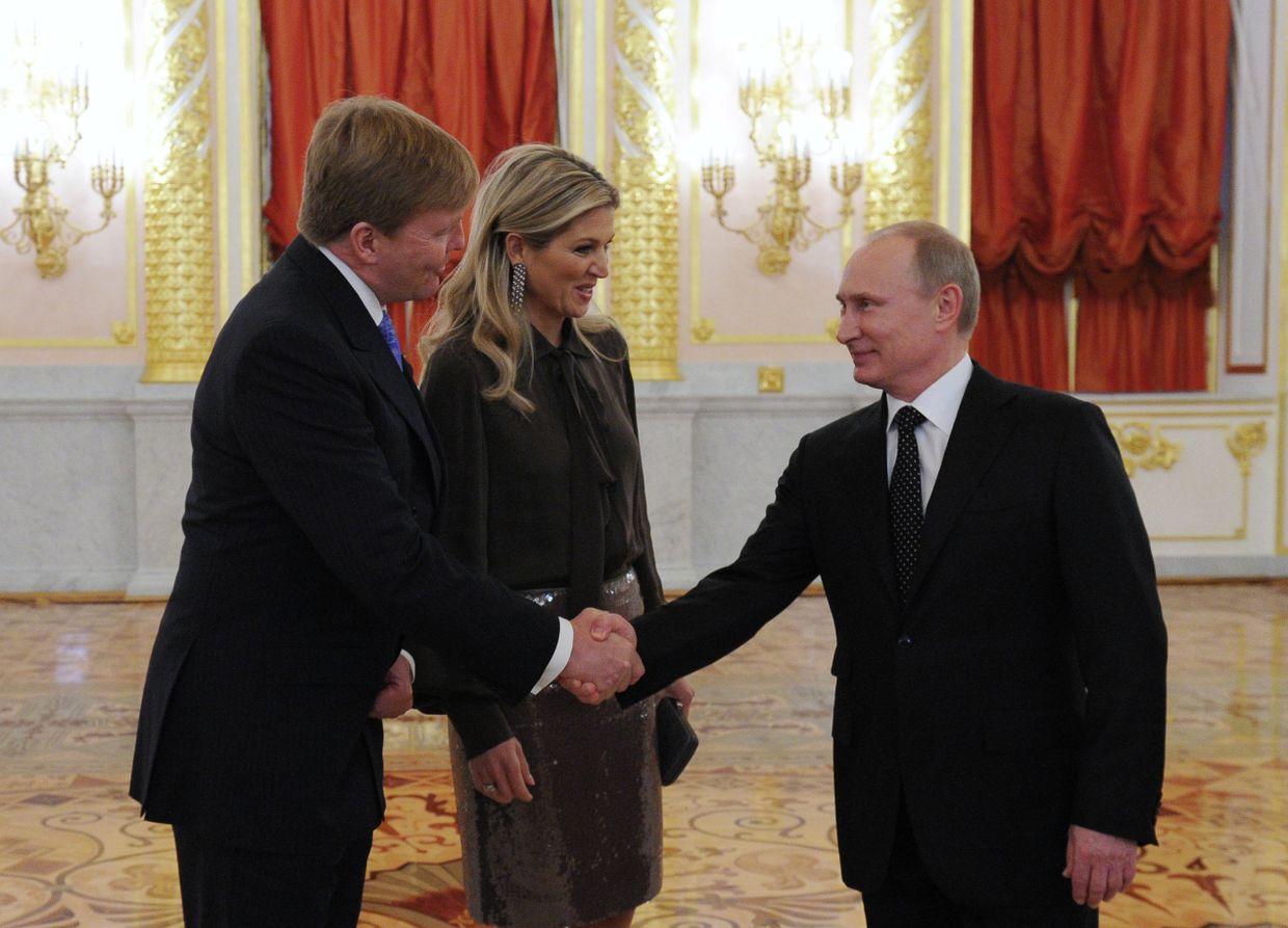 В.Путин принял в Кремле короля Нидерландов