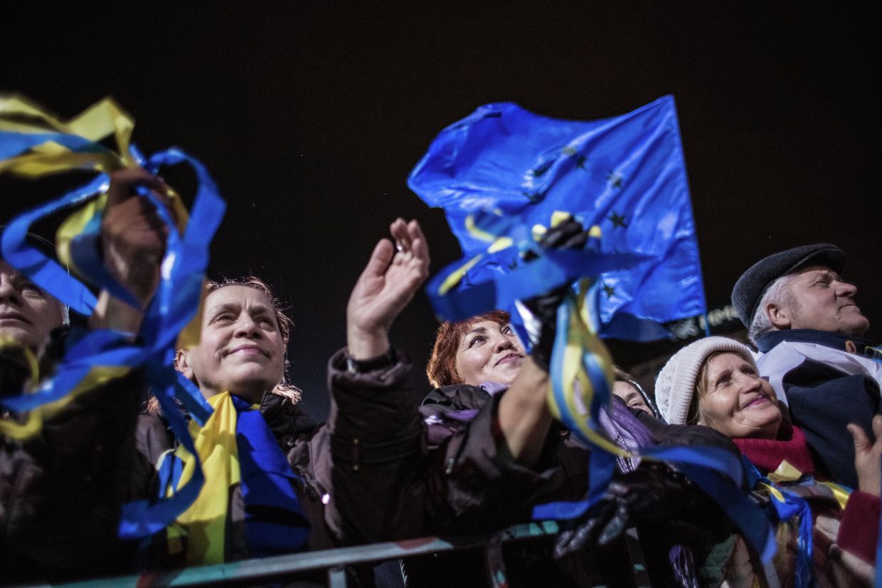 Митинг сторонников евроинтеграции Украины в Киеве