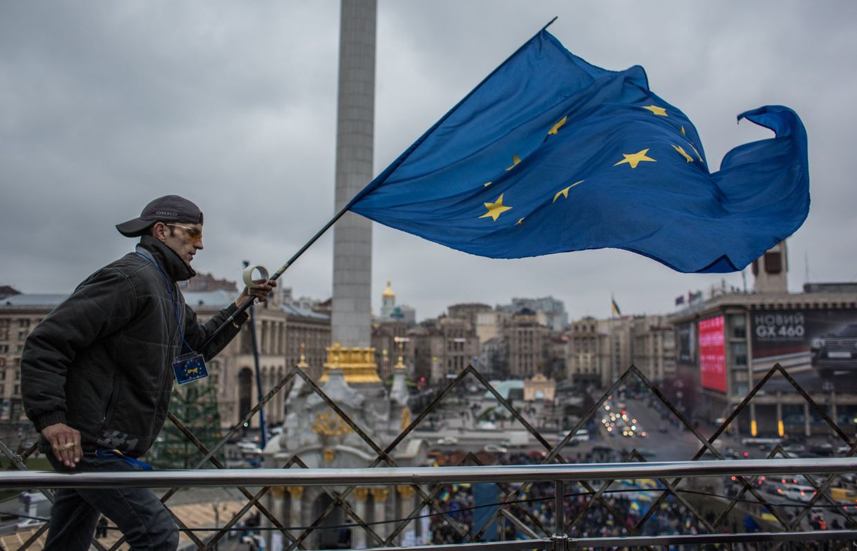 Акция в поддержку евроинтеграции Украины на площади Независимости в Киеве