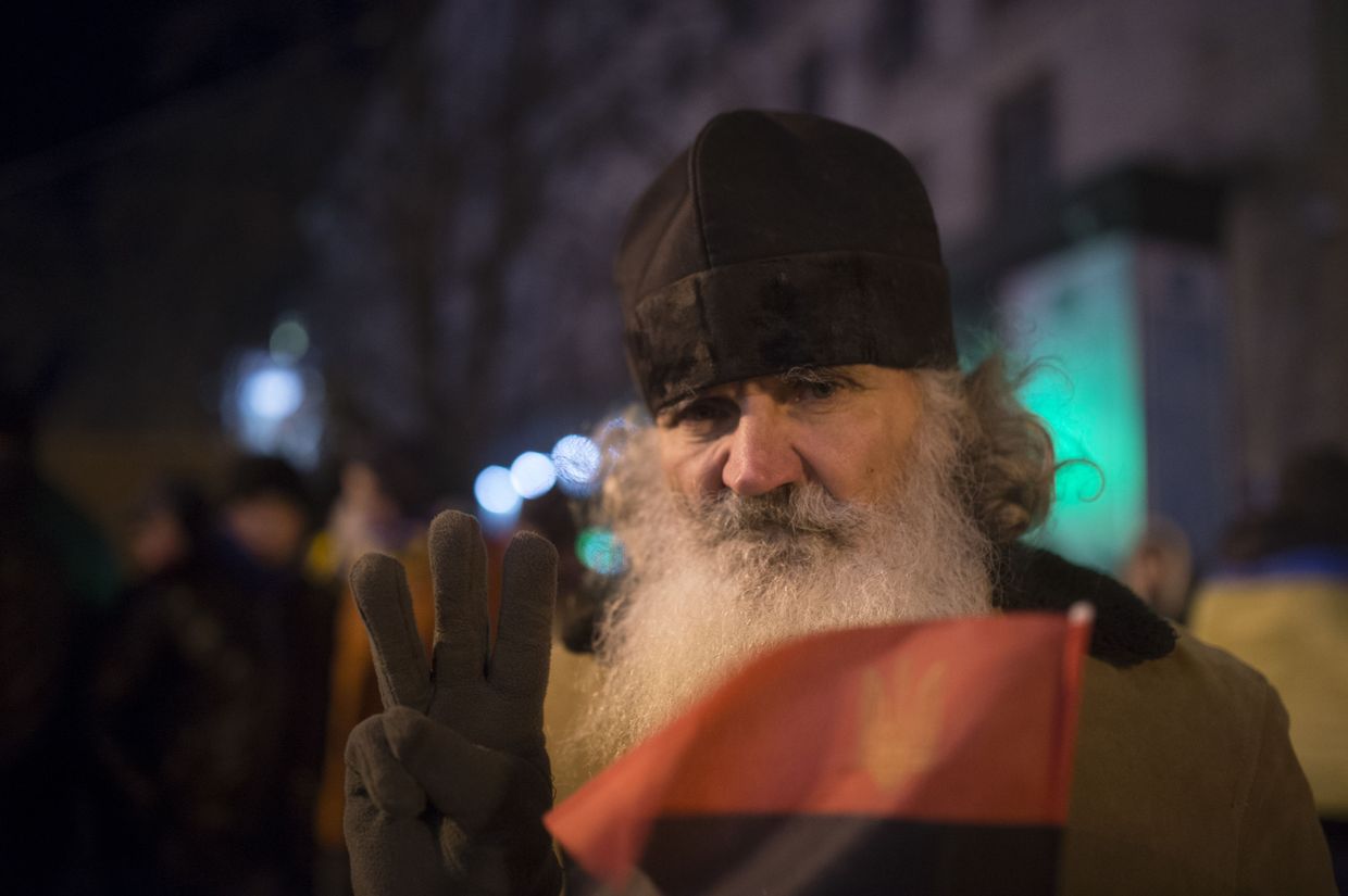 Акции сторонников евроинтеграции Украины в Киеве