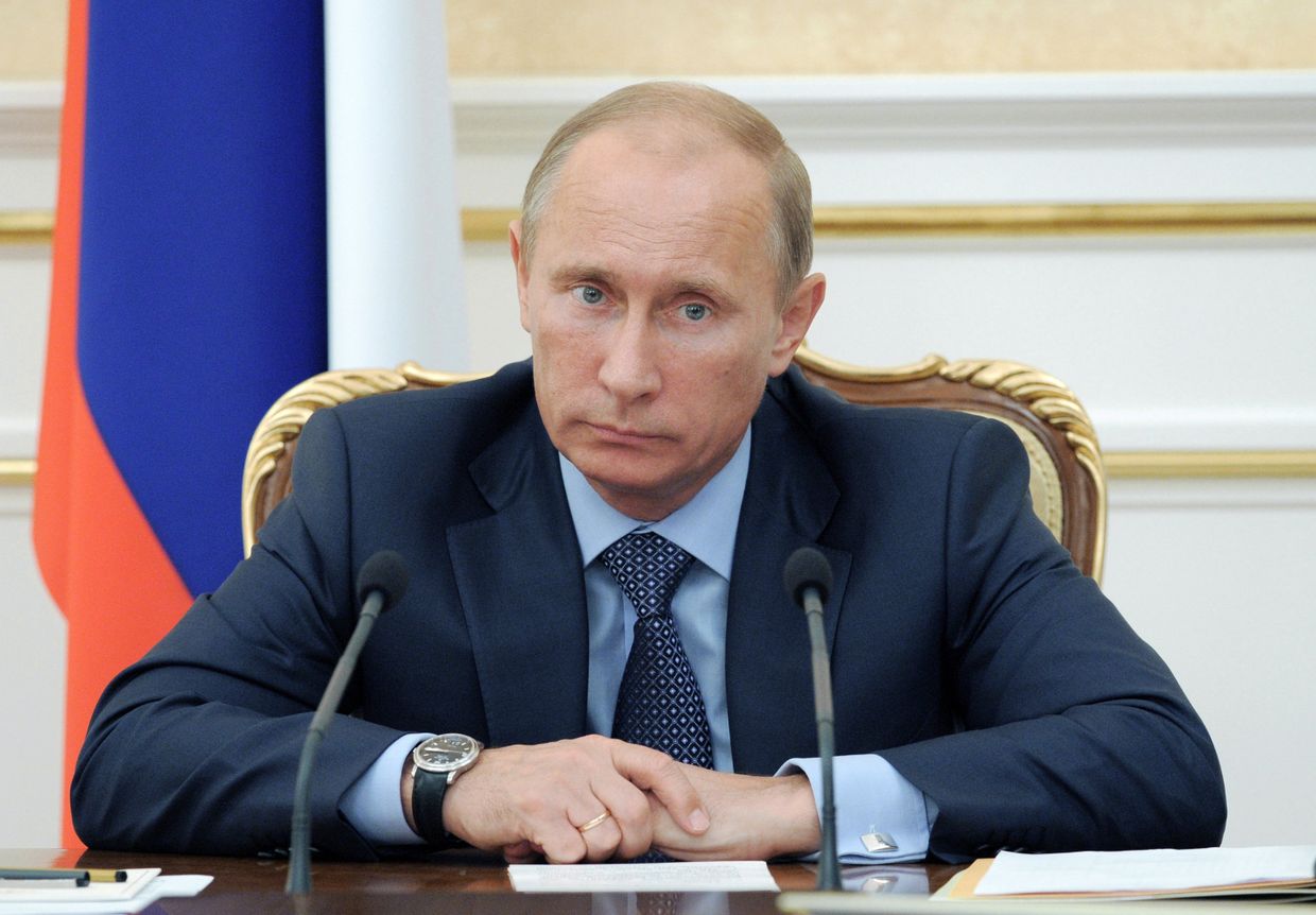 Премьер-министр РФ Владимир Путин проводит заседание президиума правительства РФ