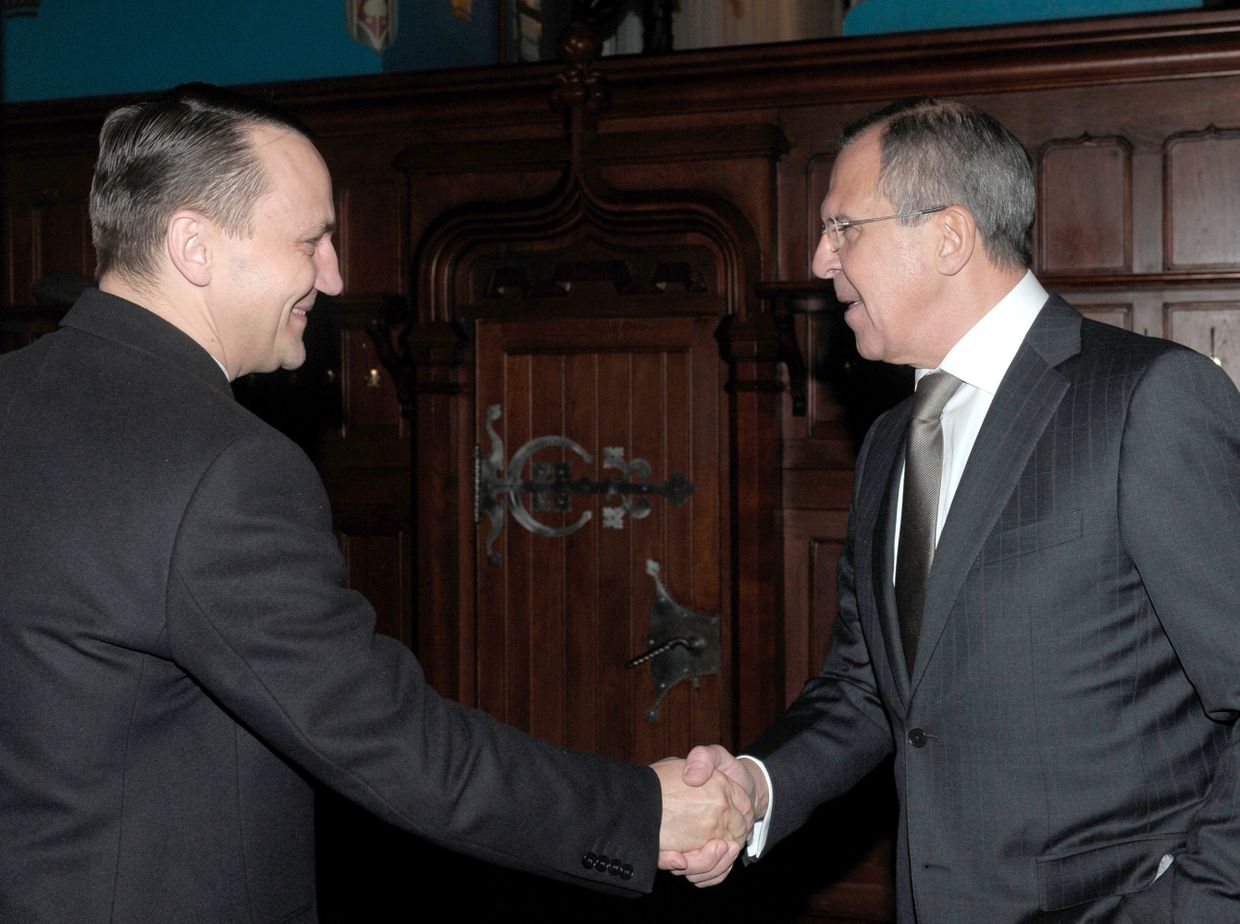 Сергея Лавров и Радослав Сикорский