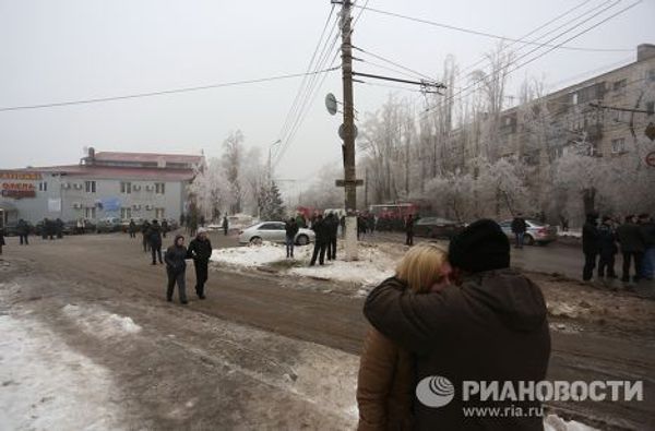 Взрыв в троллейбусе в Волгограде