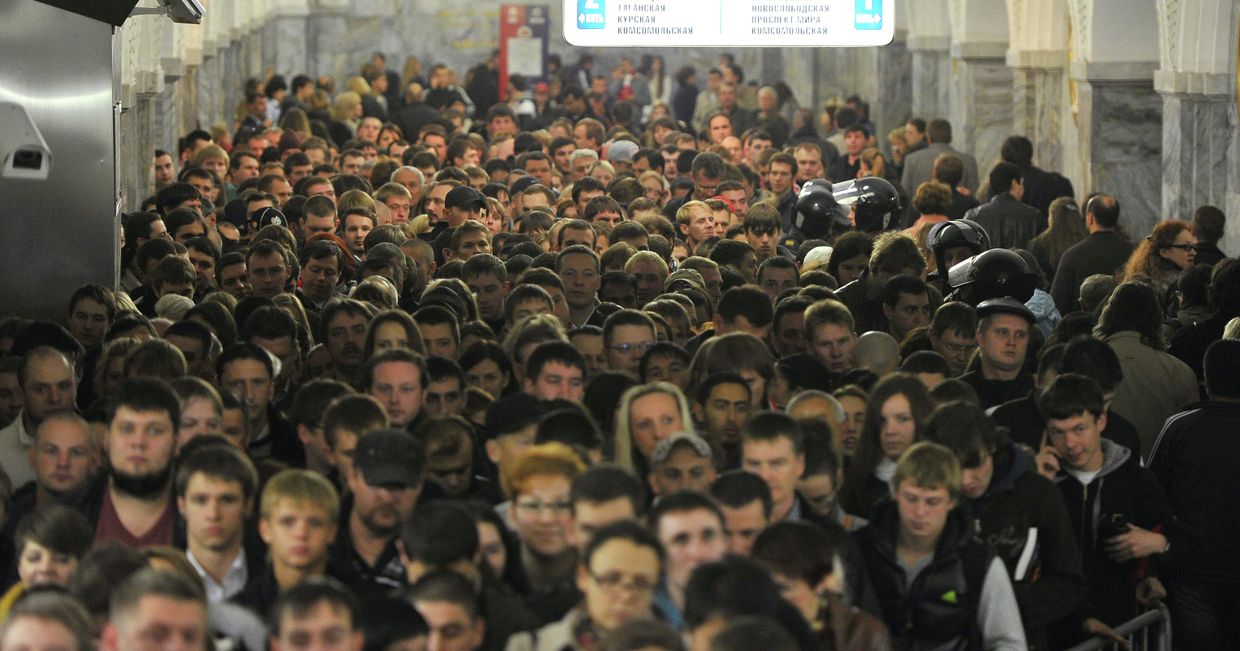 Час пик в московском метро