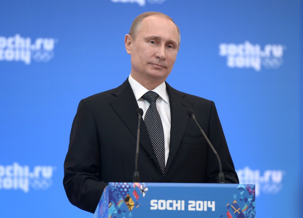 Прием президента РФ В.Путина в честь высокопоставленных гостей Олимпиады 2014