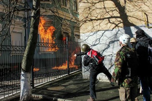 Беспорядки возле здания Верховной рады в Киеве