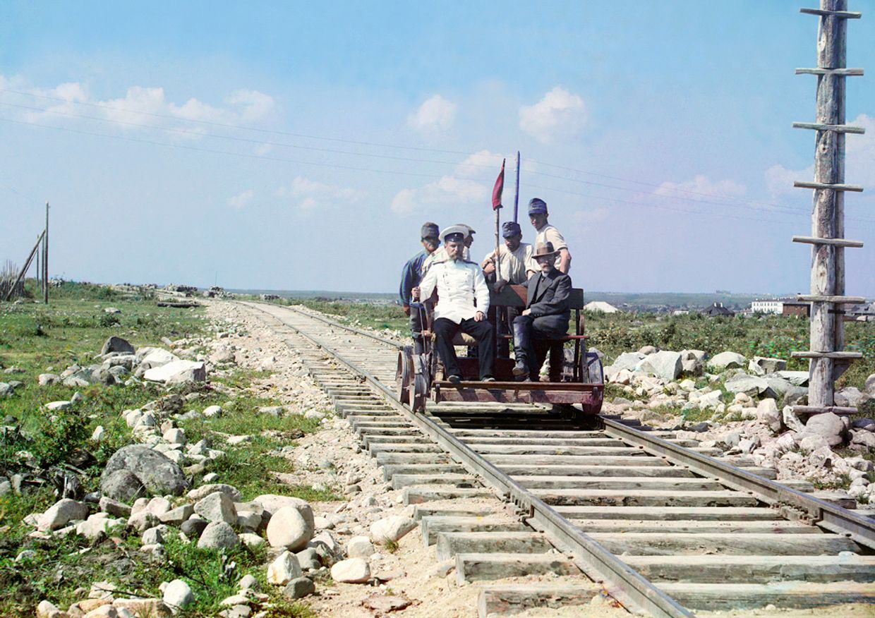 Прокудин-Горский неподалеку от Петрозаводска, 1910 год