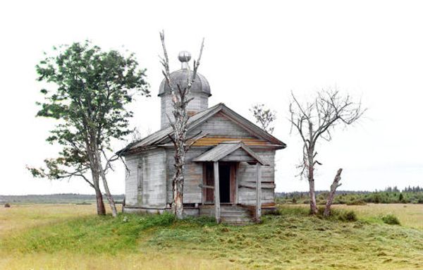 Часовня на месте, где впоследствии был основан Белозерск