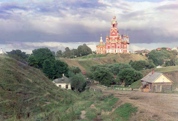 Никольский собор в Можайске, 1911, фотография С. М. Прокудина-Горского