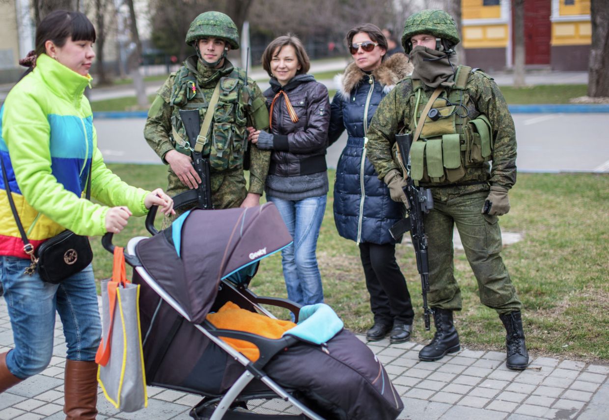 Ситуация в Симферополе. Архивное фото Ситуация в Симферополе. Архивное фото