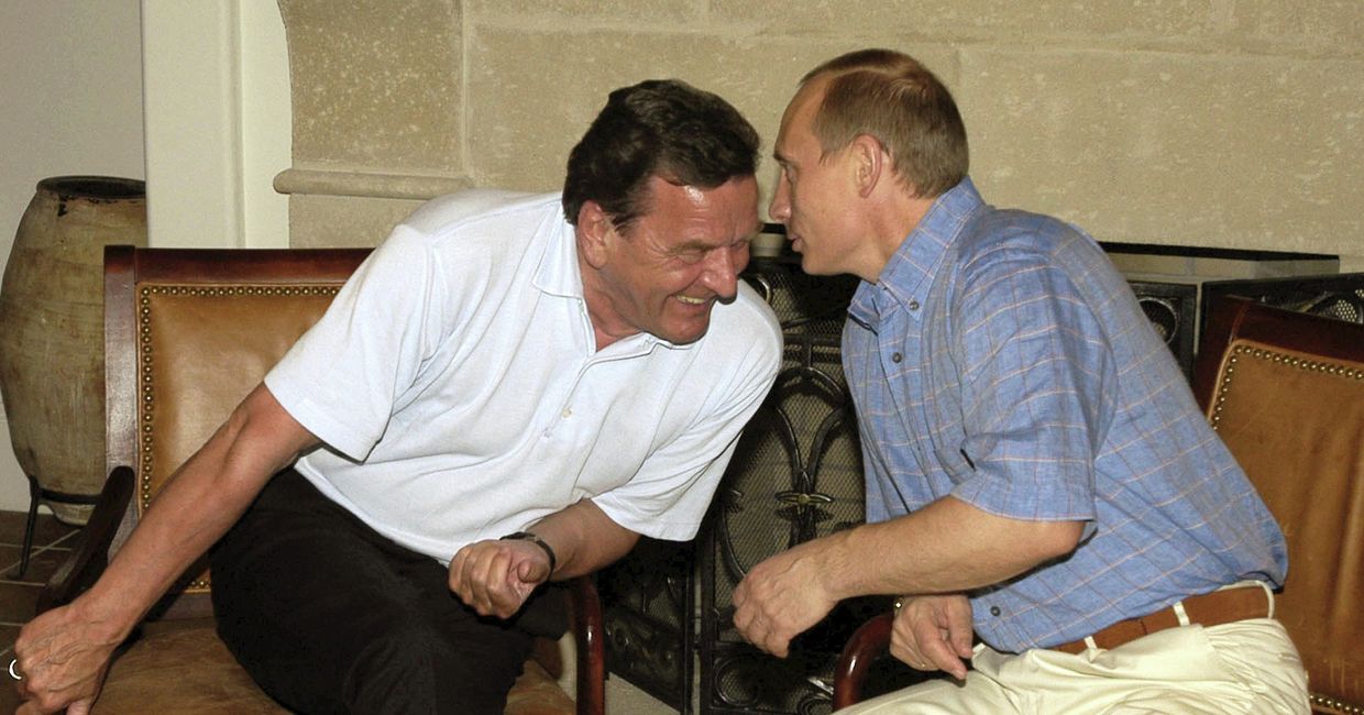 Владимир Путин и Герхард Шредер