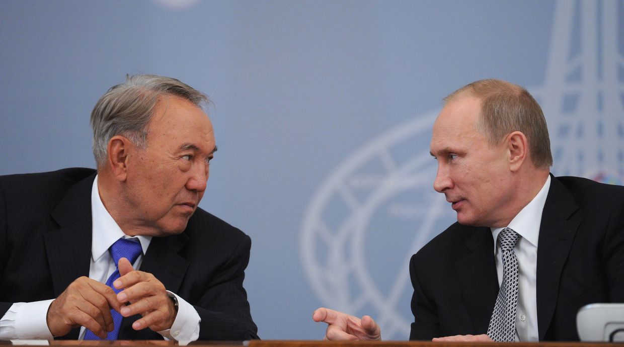 Владимир Путин и Нурсултан Назарбаев