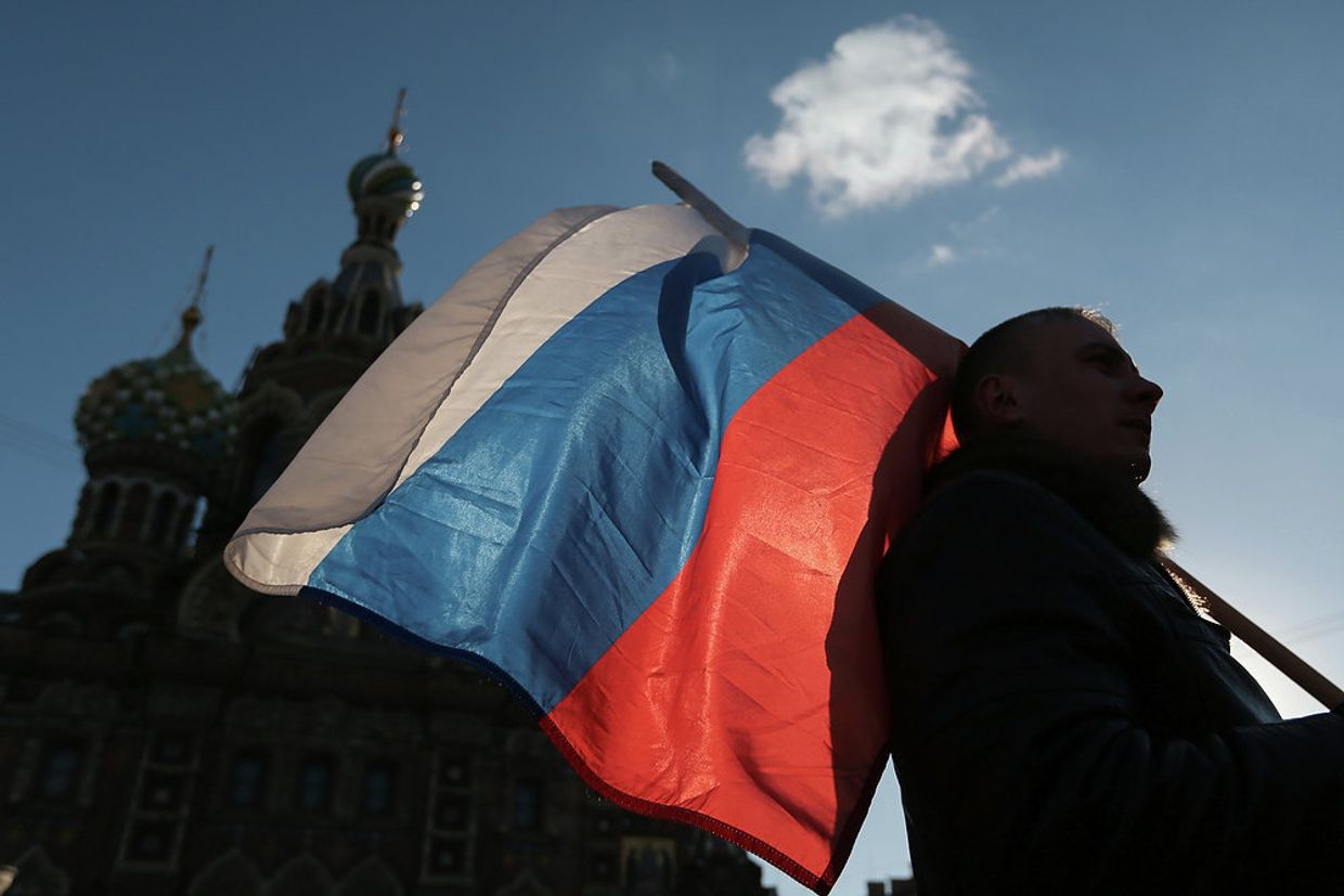 Митинг в поддержку Крыма в Санкт-Петербурге