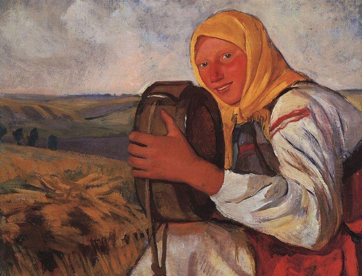 Зинаида Серебрякова, Крестьянка с квасником