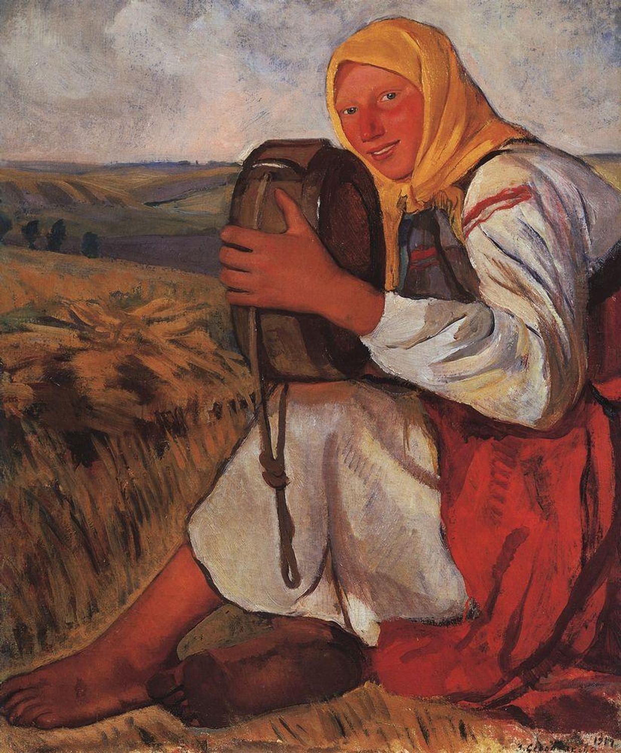 Зинаида Серебрякова, Крестьянка с квасником