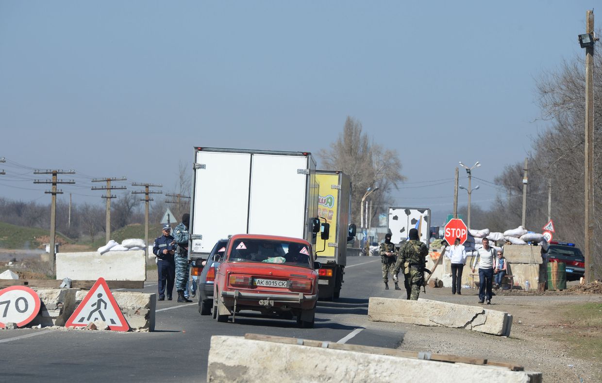 Граница между Крымом и Украиной