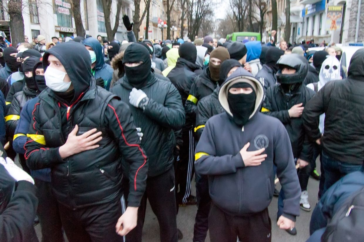 Проукраинский митинг в Харькове Проукраинский митинг в Харькове