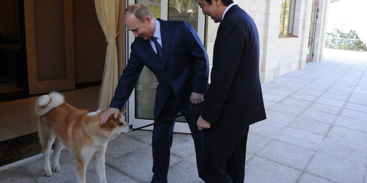В.Путин встретился с С.Абэ В.Путин встретился с С.Абэ