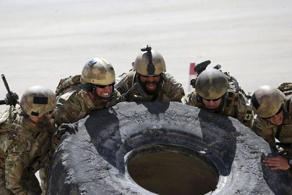 Канадские солдаты на 6-х ежегодных соревнованиях военных подразделений под эгидой короля Иордании Абдаллы II