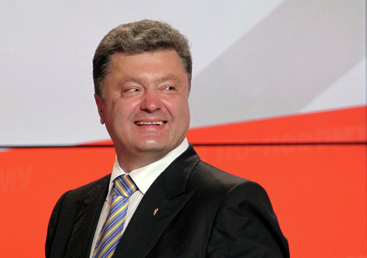 Кандидат в президенты Украины Петр Порошенко 