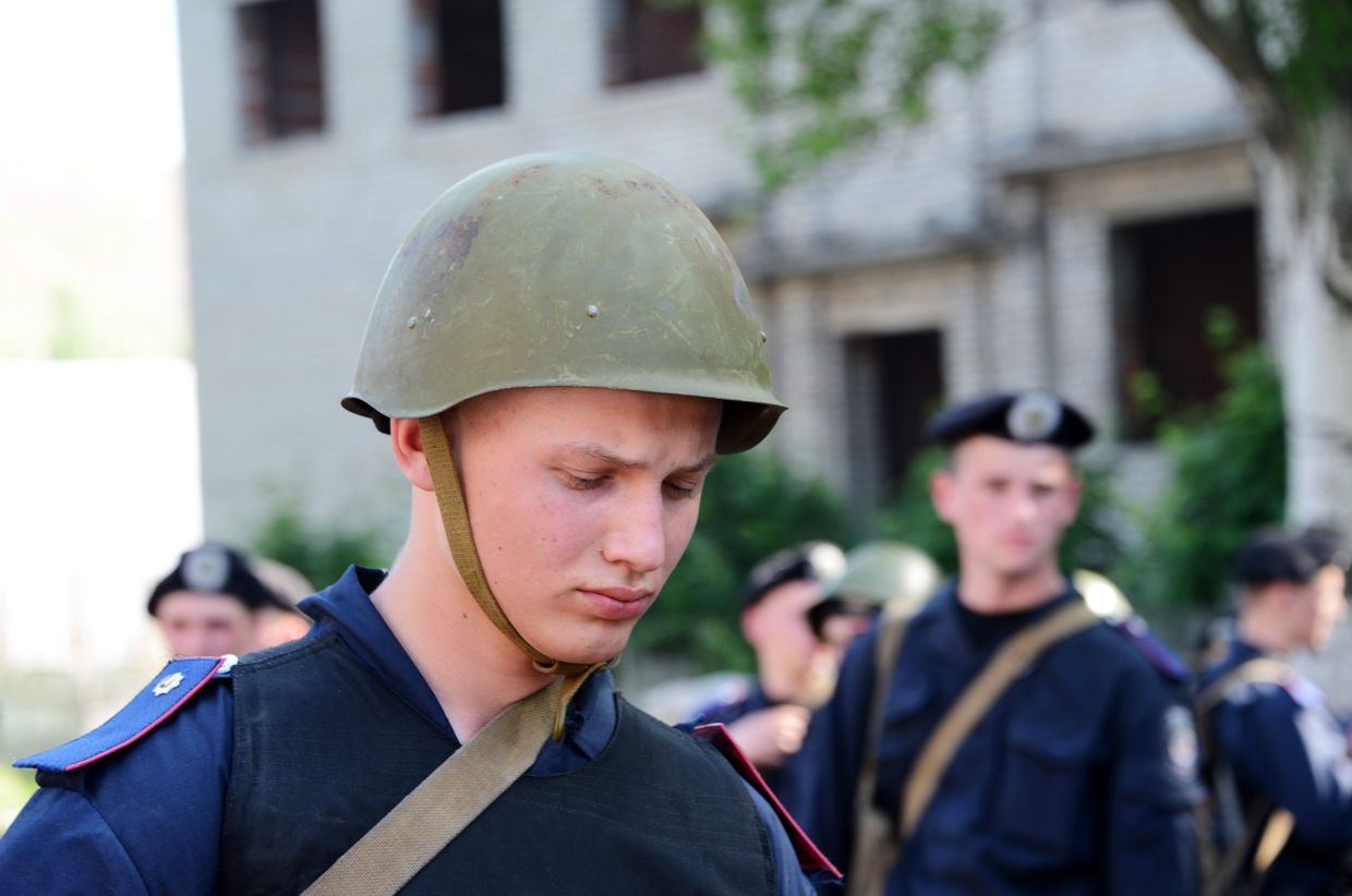 Военнослужащие национальной гвардии Украины