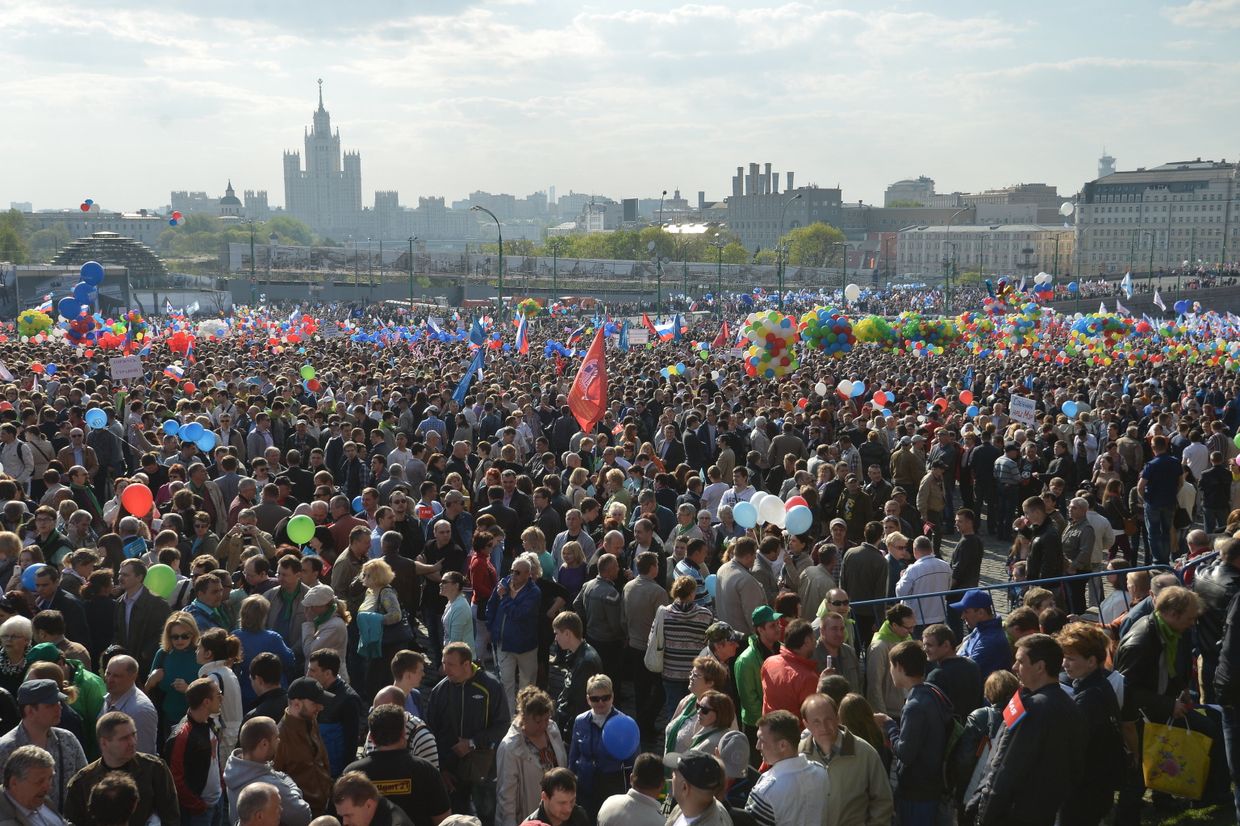 Первомайская демонстрация в Москве