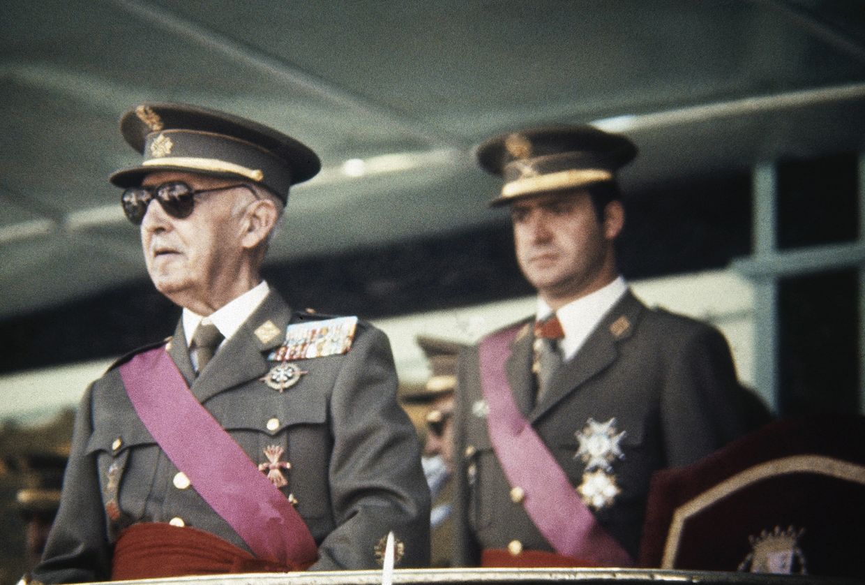 Франсиско Франко и будущий король Хуан Карлос в 1973 году 